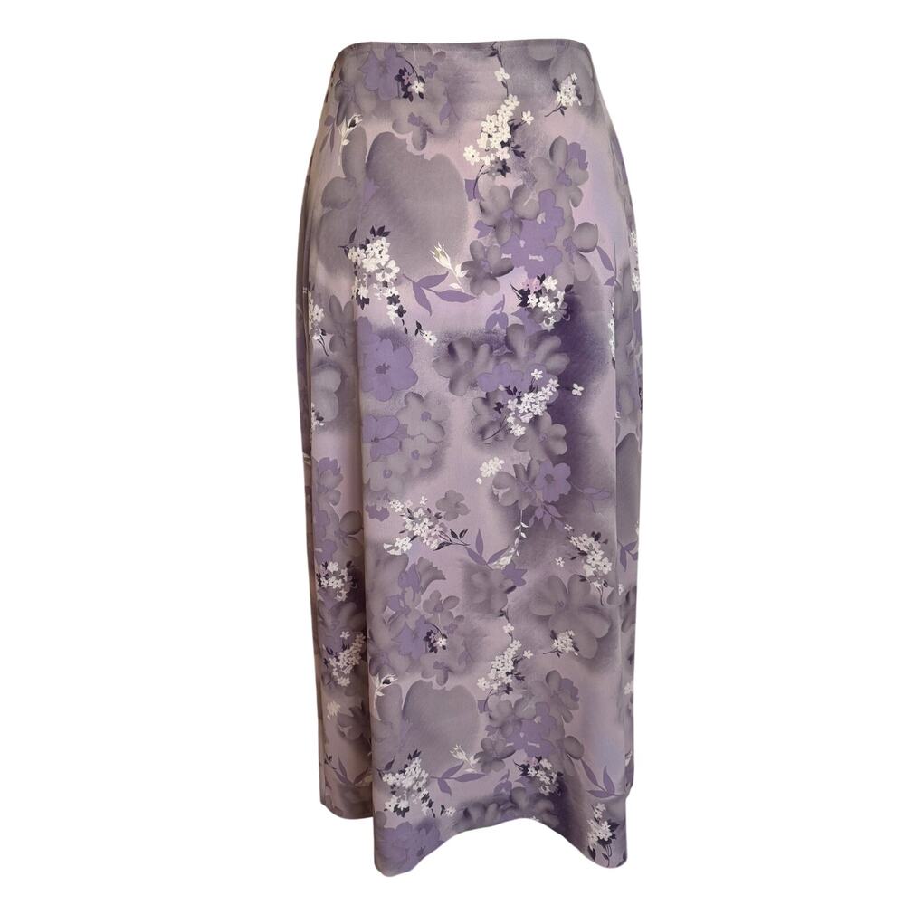 Wrapper Fairy Y2K Floral Midi Skirt Women’s‎ 14 Lavender Romantic Garden Church